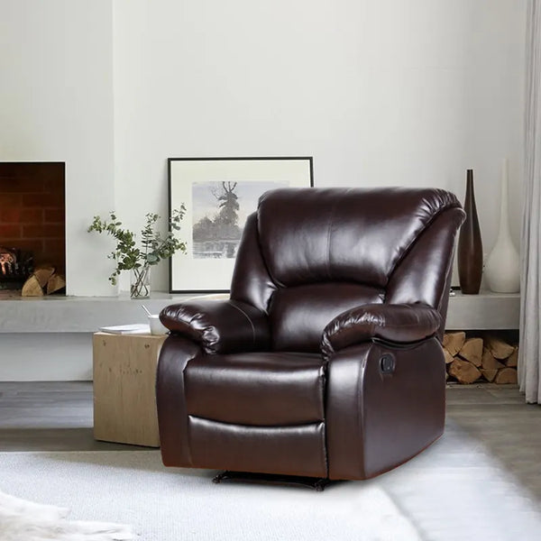 Black Leather Recliner Chair