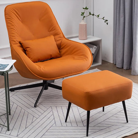 Revolving Chair with Ottoman